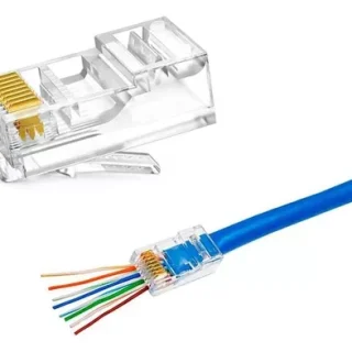 سوکت شبکه میانگذر cat6 وارداتی