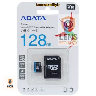 کارت حافظه‌ میکرو مدل Adata Premier microSDHC ظرفیت 128 گیگابایت ای دیتا سرعت 100MBps ADATA Premier microSDXC 128GB 100MB/s Class10 UHS-I V10 A1