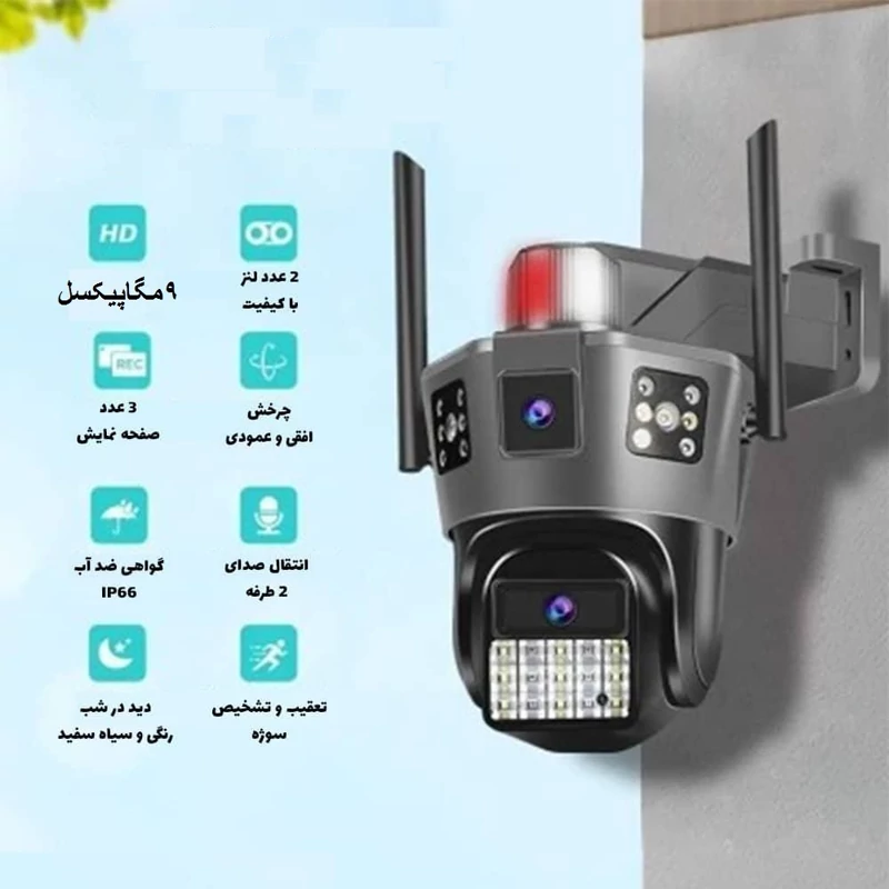 دوربین دولنز سیمکارتی UNI_KAM با سرور داخلی - تصویر 3