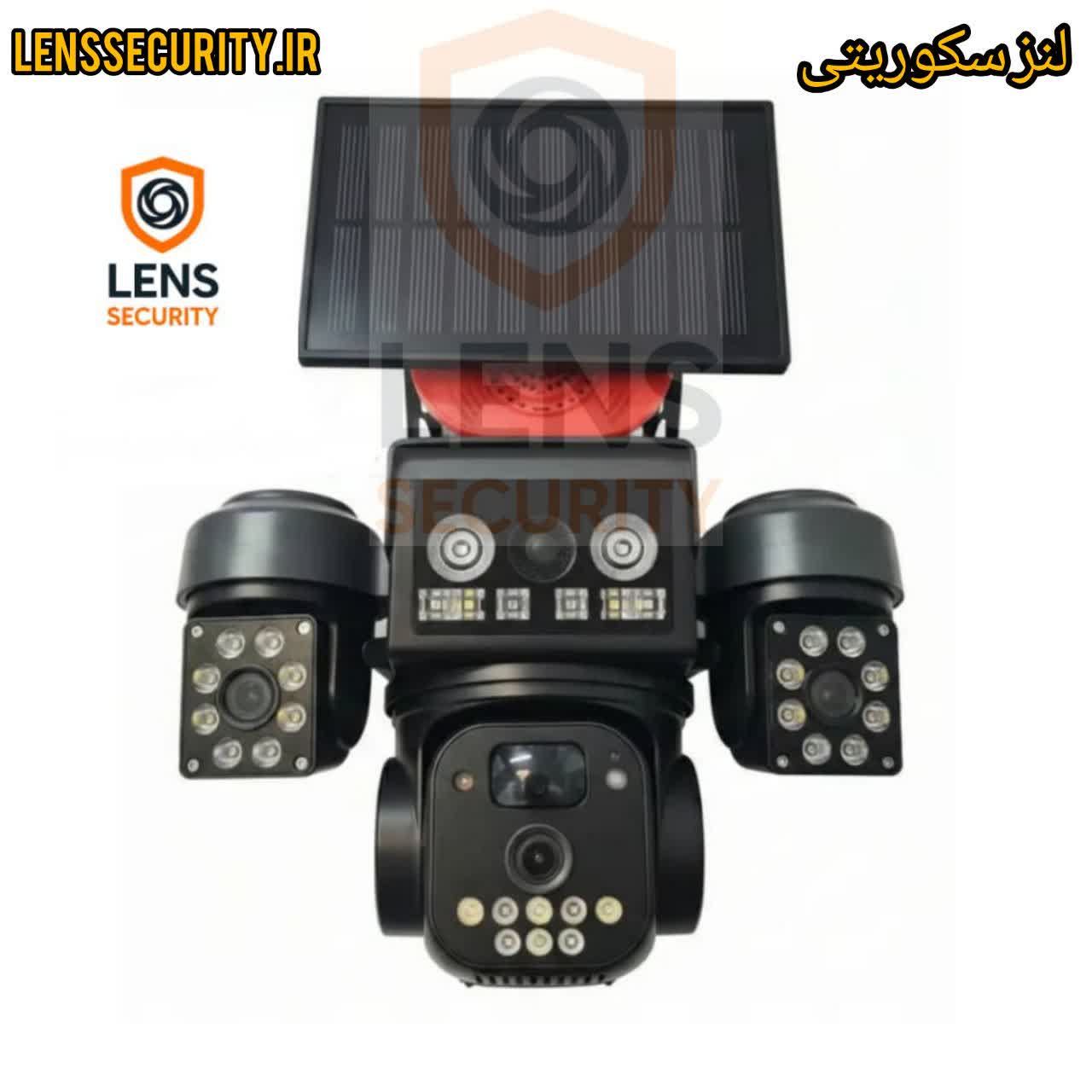 دوربین سیمکارتی سه لنز خورشیدی OKAMPRO سرور داخلی مدل TR4